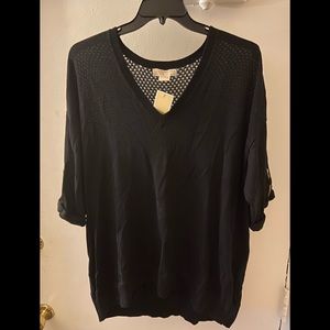 Michael Kors Black Lightweight Sweater Size 2x